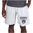 thumbnail image 1 of Men's Concepts Sport White/Charcoal Brooklyn Nets Alley Fleece Shorts, 1 of 1