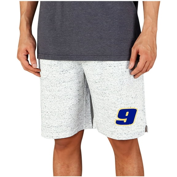 Men's Concepts Sport  White/Charcoal Chase Elliott Throttle Knit Jam Shorts