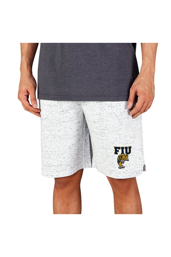 Men's Concepts Sport White/Charcoal FIU Panthers Throttle Knit Jam Shorts