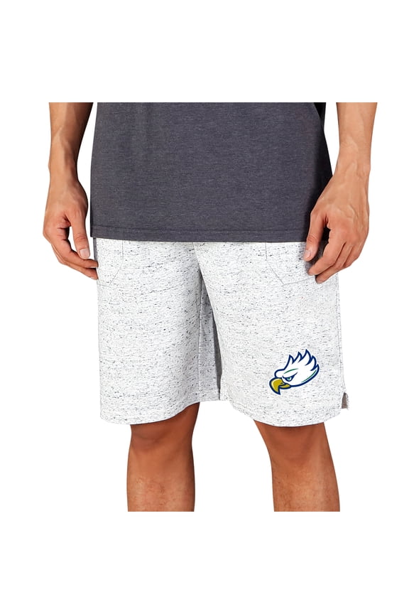Men's Concepts Sport White/Charcoal Florida Gulf Coast Eagles Throttle Knit Jam Shorts
