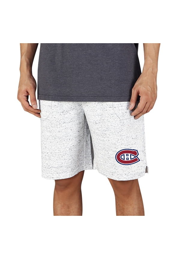 Men's Concepts Sport White/Charcoal Montreal Canadiens Throttle Knit Jam Shorts