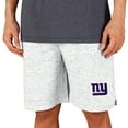 thumbnail image 1 of Men's Concepts Sport White/Charcoal New York Giants Throttle Knit Jam Shorts, 1 of 1