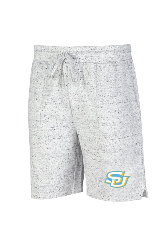 Men's Concepts Sport White/Charcoal Southern University Jaguars Throttle Knit Jam Shorts