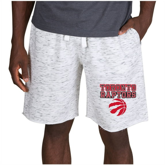 Men's Concepts Sport White/Charcoal Toronto Raptors Alley Fleece Shorts