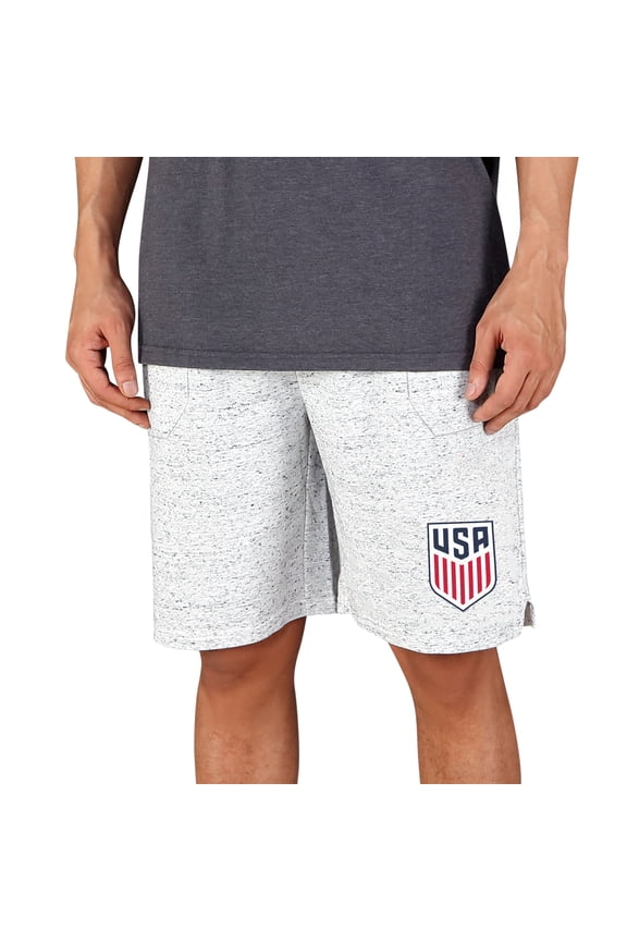 Men's Concepts Sport White/Charcoal USMNT Throttle Knit Jam Shorts