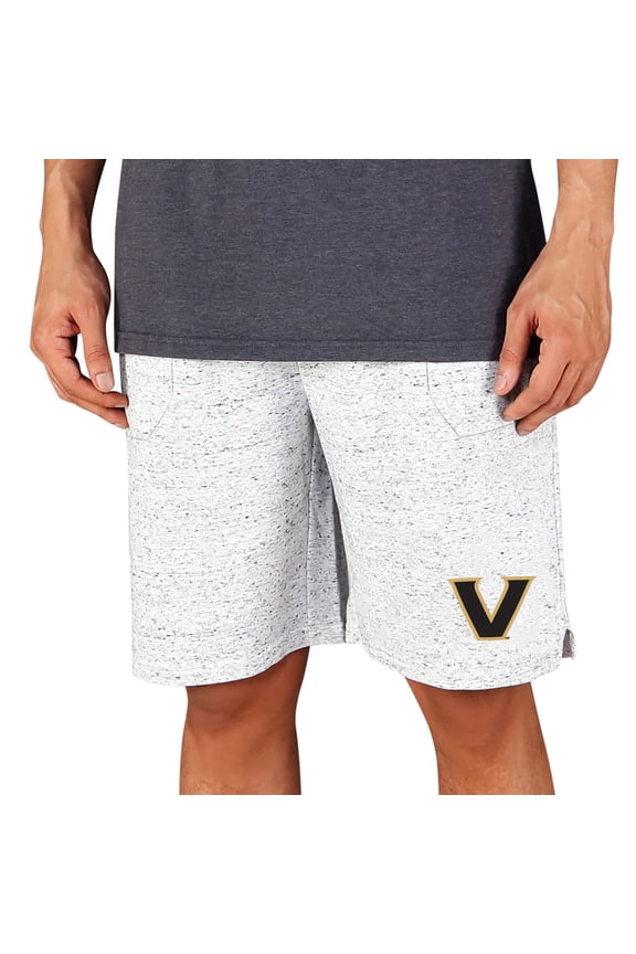 Men's Concepts Sport White/Charcoal Vanderbilt Commodores Throttle Knit Jam Shorts