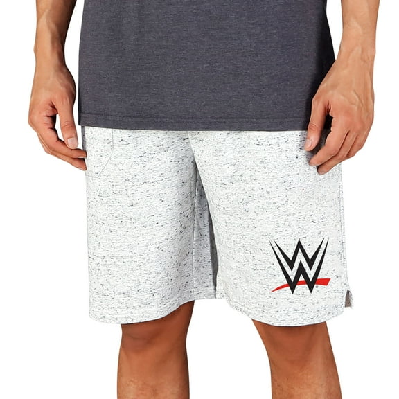 Men's Concepts Sport White/Charcoal WWE Throttle Knit Jam Shorts