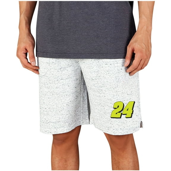 Men's Concepts Sport  White/Charcoal William Byron Throttle Knit Jam Shorts