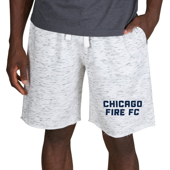 Men's Concepts Sport White Chicago Fire Alley Fleece Shorts