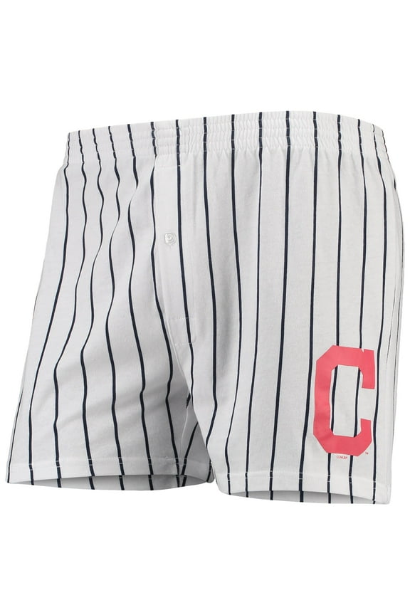 Men's Concepts Sport White Cleveland Indians Vigor Boxer Shorts