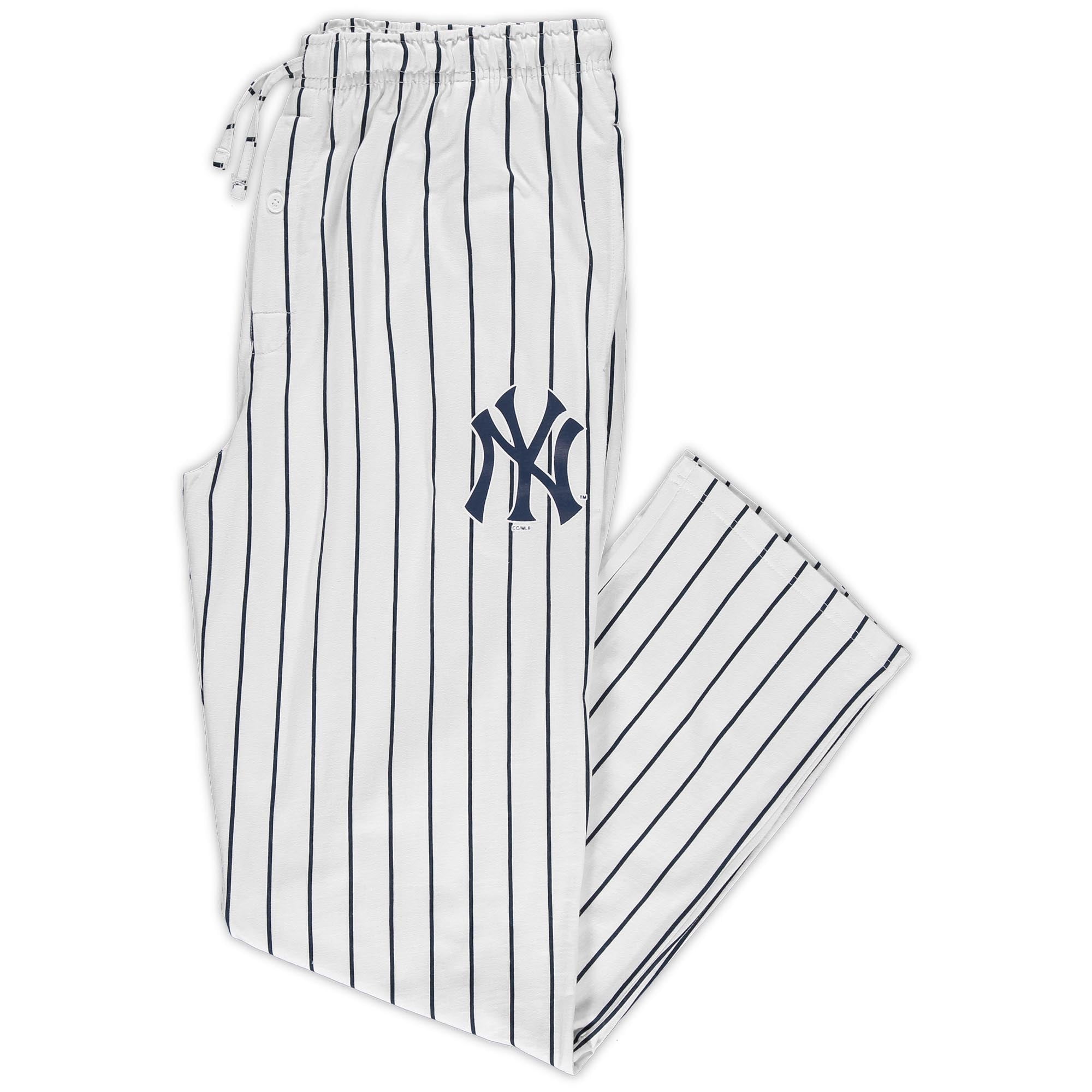 Men's Concepts Sport White/Navy New York Yankees Big & Tall Pinstripe Sleep  Pants 