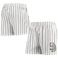 thumbnail image 1 of Men's Concepts Sport White San Diego Padres Vigor Pinstripe Boxer Shorts, 1 of 3