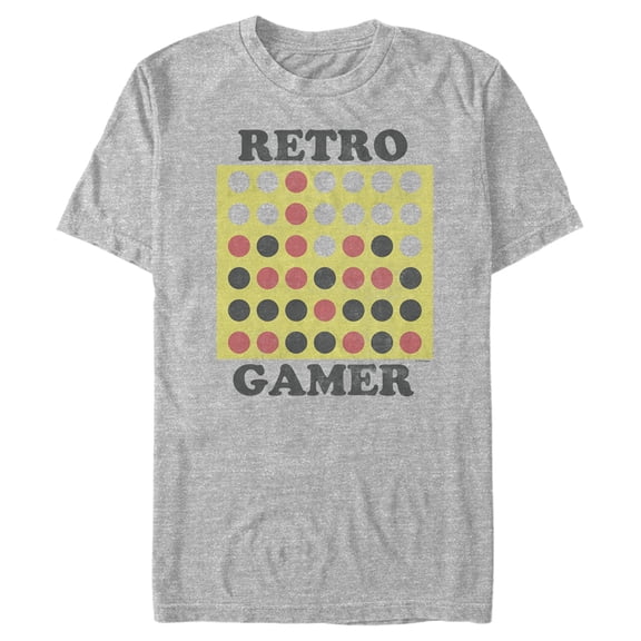 Men's Connect Four Retro Gamer Graphic Tee Athletic Heather X Large