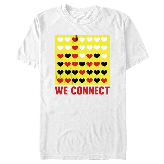 Men's Connect Four We Connect Graphic Tee White Large