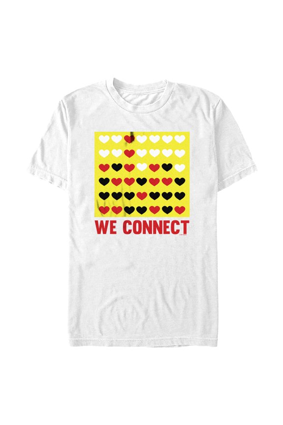 Men's Connect Four We Connect Graphic Tee White Large