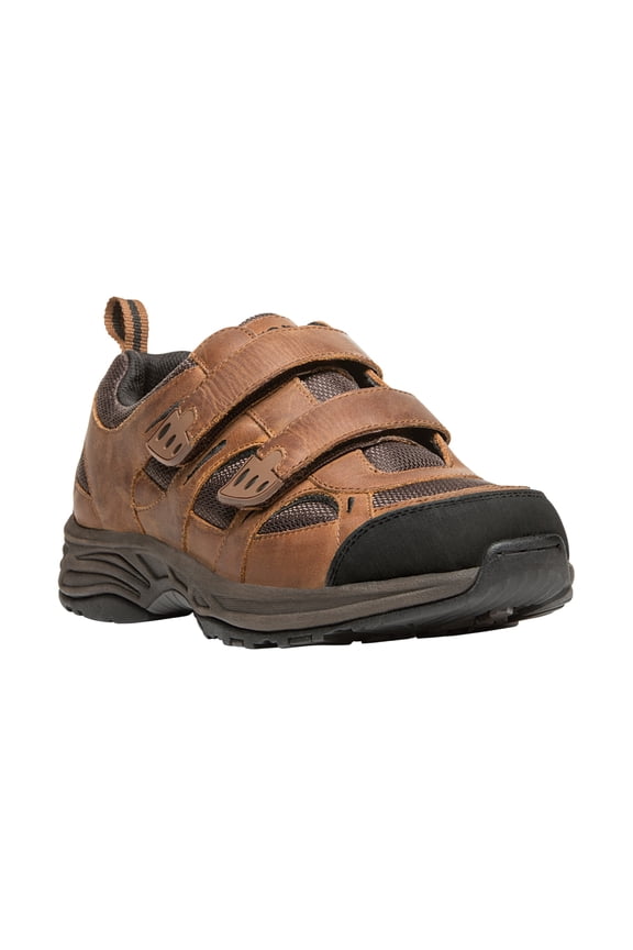 Men's Connelly Strap Sneakers Brown Leather 10.5 M
