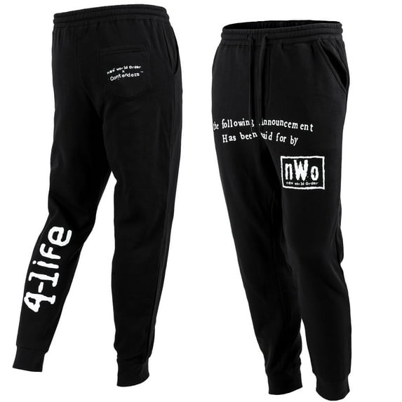 Men's Contenders Clothing Black nWo Announcement Sweatpants