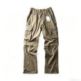thumbnail image 1 of Men’s Convertible Cargo Pants Relaxed Fit Multi‑Pocket Stretch Wear‑Resistant Commute Trousers 1 Pack S‑L, 1 of 10