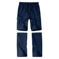 thumbnail image 1 of Men's Convertible Cargo Pants - Removable Legs for Outdoor Activities & Versatile Wear Navy 2XL, 1 of 3
