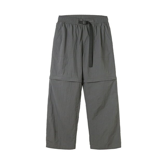 Men's Convertible Quick Dry Hiking Pants Outdoor Cargo Zip-Off Lightweight Nylon Climbing Trousers with Zip Pockets, Multi-Size Available