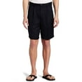 thumbnail image 1 of Men's Cool 18 Gabardine Hidden Expandable Waist Pleat Front Short,Navy,44, 1 of 2