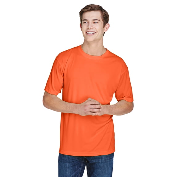 Men's Cool & Dry Basic Performance T-Shirt - BRIGHT ORANGE - XL