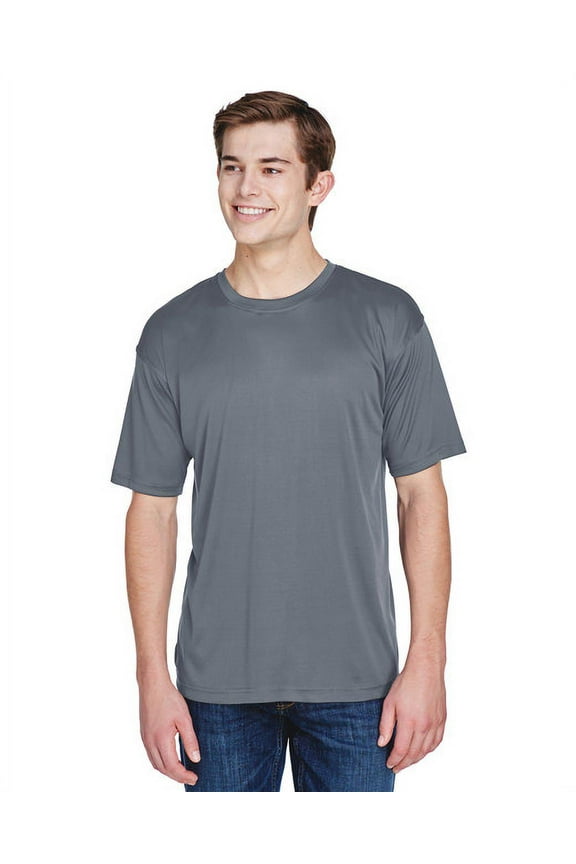 Men's Cool & Dry Basic Performance T-Shirt - CHARCOAL - XL