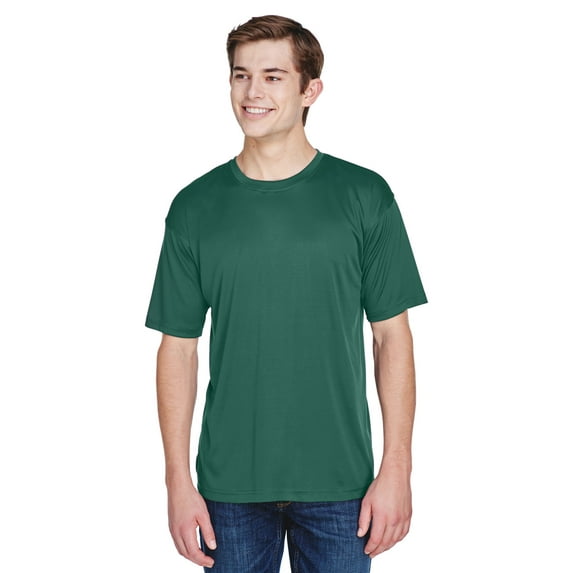 Men's Cool & Dry Basic Performance T-Shirt - FOREST GREEN - L