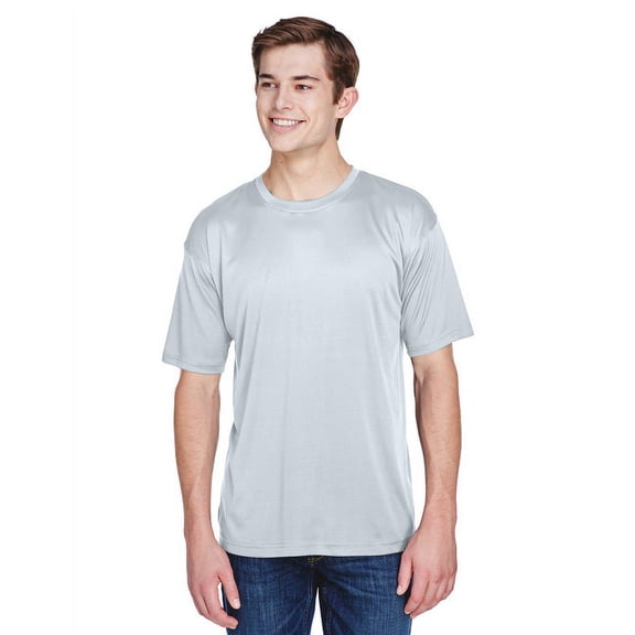 Men's Cool & Dry Basic Performance T-Shirt - GREY - 4XL