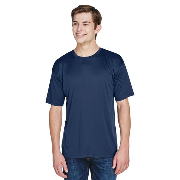 Men's Cool & Dry Basic Performance T-Shirt - NAVY - 5XL