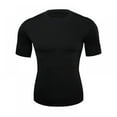 thumbnail image 1 of Men's Cool Dry Short Sleeve Compression Shirts, Sports Baselayer T-Shirts Tops, Athletic Workout Shirt, 1 of 8