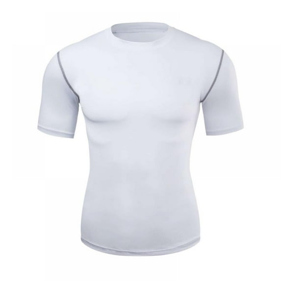 Men's Cool Dry Short Sleeve Compression Shirts, Sports Baselayer T-Shirts Tops, Athletic Workout Shirt