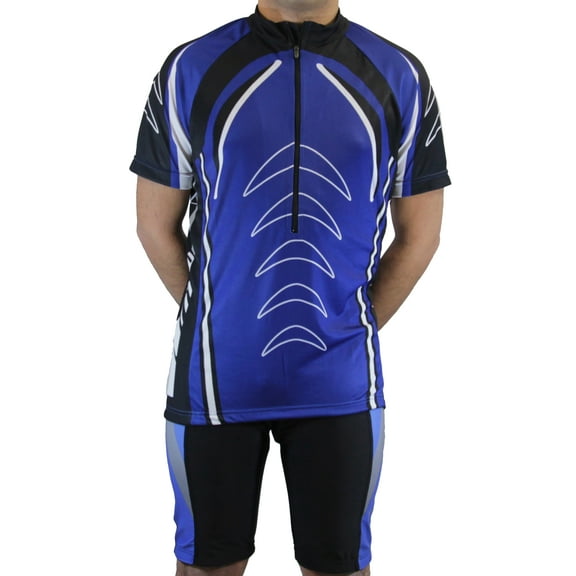 Men's Cool Plus Sublimated Print Race Cut Short-Sleeve Biking Cycling Jersey