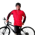 thumbnail image 1 of Men's TopCool Reflective Zipper Long Sleeved Spring Fall Winter Biking Cycling Jersey, 1 of 3