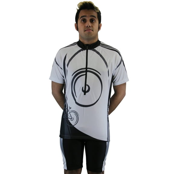 Men's Cool Plus Sublimated Print Race Cut Short-Sleeve Biking Cycling Jersey