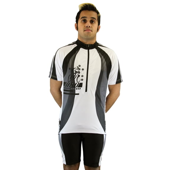 Men's Cool Plus Sublimated Print Race Cut Short-Sleeve Biking Cycling Jersey