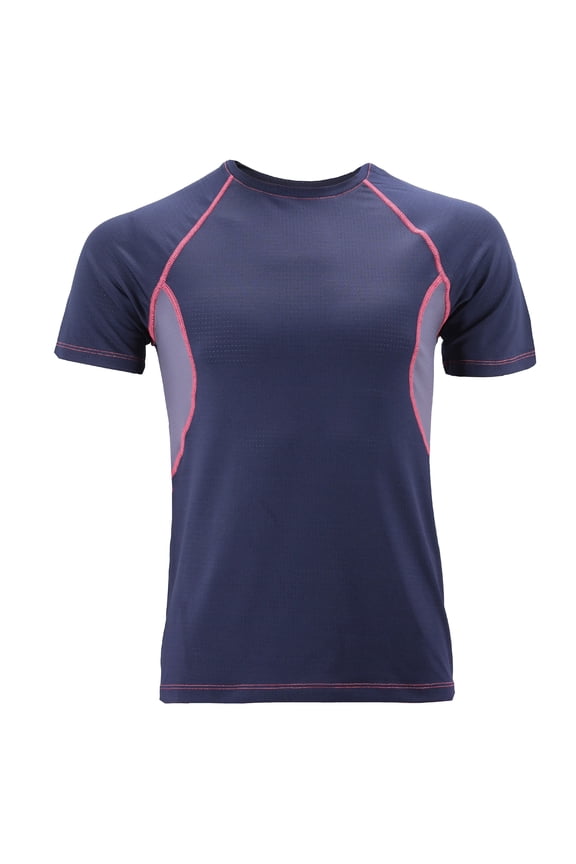 Men's Cool Quick-Dry Gym Workout Sport Running Breathable Performance T-shirt (920-#7, M)