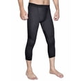 thumbnail image 1 of Men’s Cool dry3/4Base Layer Legging Compression Pants,Tights for Running Gym ML3, 1 of 7