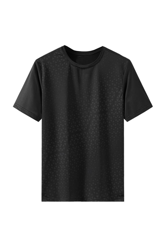 Men's Cooling Athletic T-Shirt Short Sleeve Print Crew Neck Shirt Quick Dry Moisture Wicking Tee Workout Training Tops