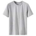 thumbnail image 1 of Men's Cooling Athletic T-Shirt Short Sleeve Print Crew Neck Shirt Quick Dry Moisture Wicking Tee Workout Training Tops, 1 of 3