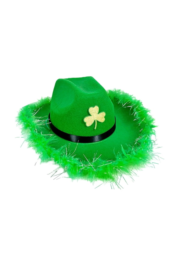 Men's Cooling Bucket Hat - Solar Fan Hat for Hot Weather Fishing Camping St. Patrick's Day Party Performance Irish Green With Wrapped Bucket Hat With Lights