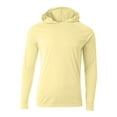 thumbnail image 1 of Men's Cooling Performance Long-Sleeve Hooded T-shirt - LIGHT YELLOW - 3XL, 1 of 3