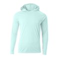 thumbnail image 1 of Men's Cooling Performance Long-Sleeve Hooded T-shirt - PASTEL MINT - 3XL, 1 of 3