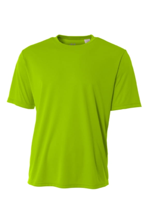 "A4 Men's Cooling Performance Crew Short Sleeve, Lime, 3X-Large"