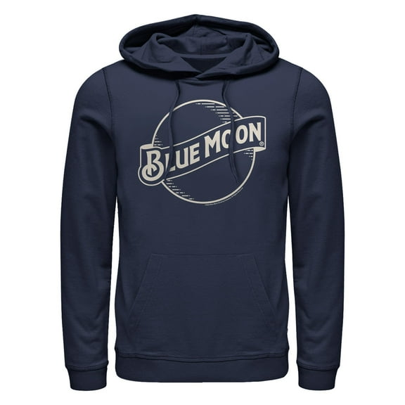 Men's Coors Brewing Company Blue Moon Shape Pull Over Hoodie