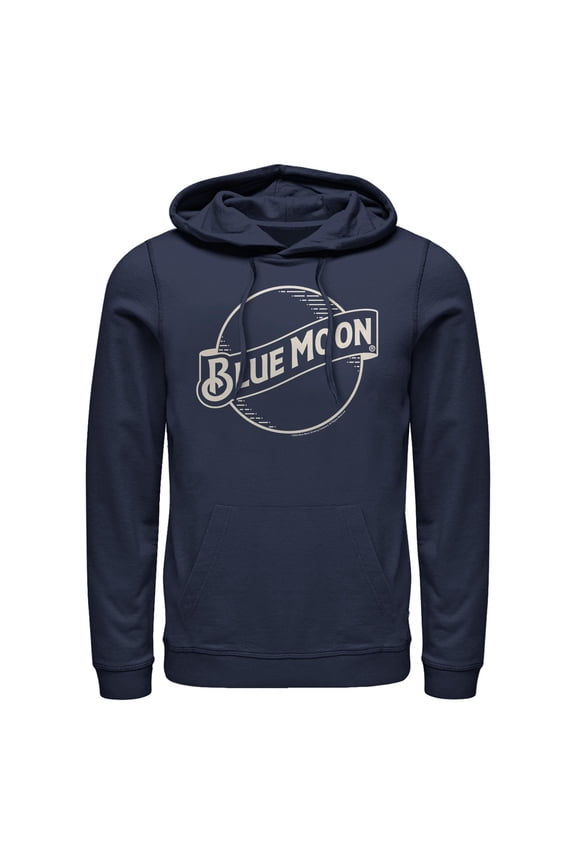 Men's Coors Brewing Company Blue Moon Shape Pull Over Hoodie