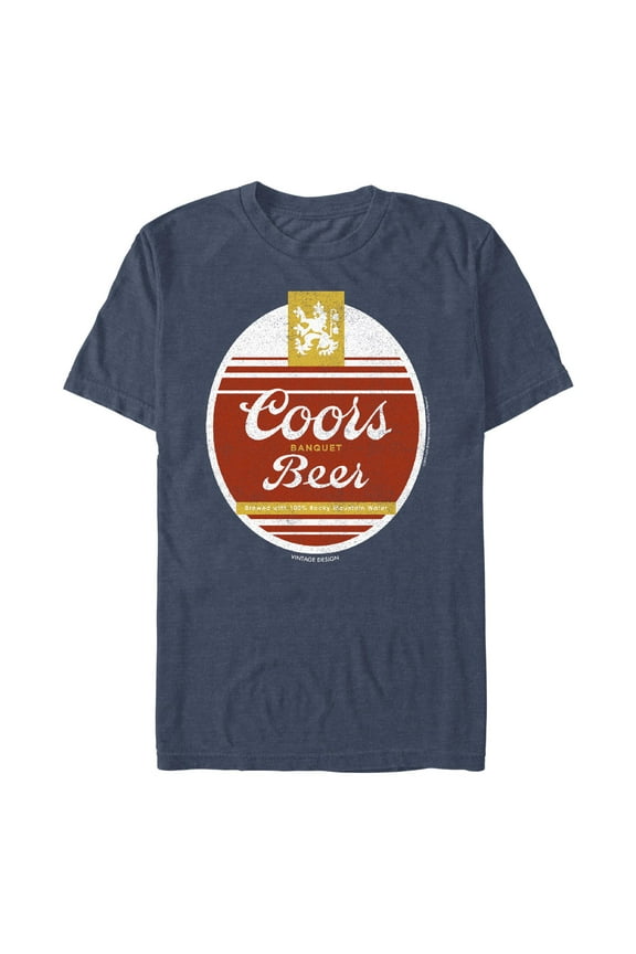 Men's Coors Brewing Company Distressed Banquet Beer Logo Graphic T-Shirt