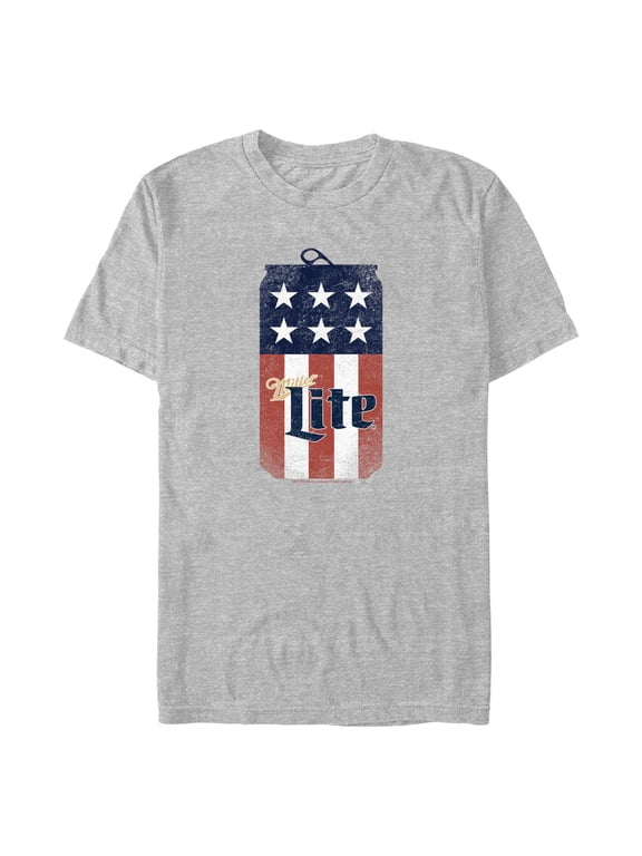 Men's Coors Brewing Company Lite Flag Can Graphic T-Shirt