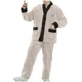 thumbnail image 1 of Men's Coral Fleece Pajamas Sets, Winter Pullover Thicke Warm Soft Plush Long Sleeve Sleepwear 2 Piece Lounge Outfits, 1 of 5