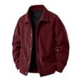 thumbnail image 1 of Men's Corduroy Jacket Fall Casual Button Down Jacket with Notched Collar & Side Pockets Relaxed Fit Outerwear, XL, 1 of 9